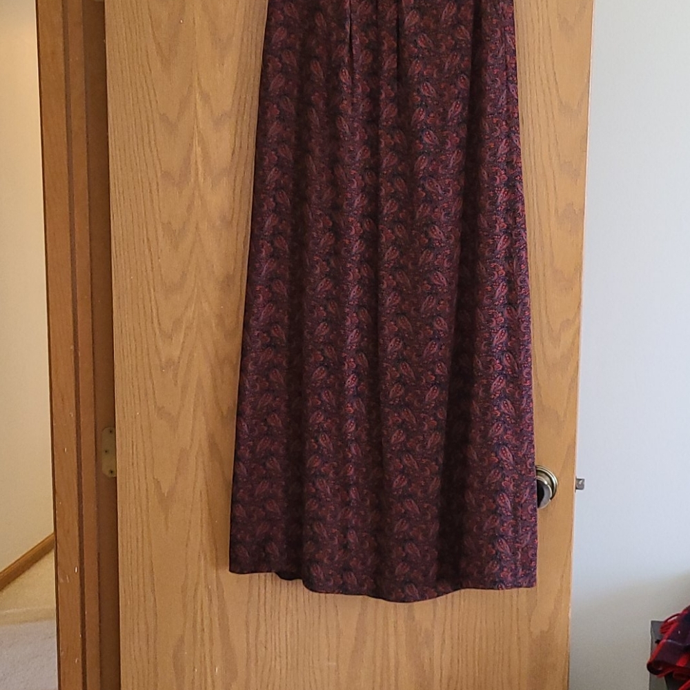 Paisley printed maxi skirt